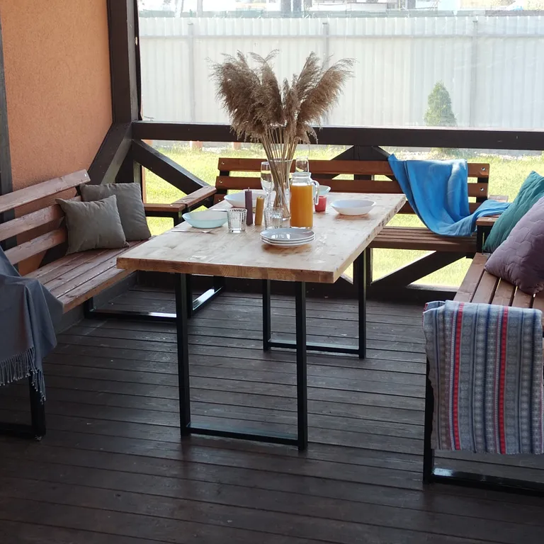 Комфортный дом с баней на дровах