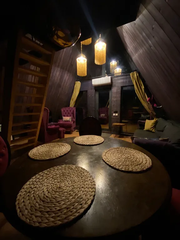 Smaland Ranta house-шале на высоком берегу с видом на реку и закат