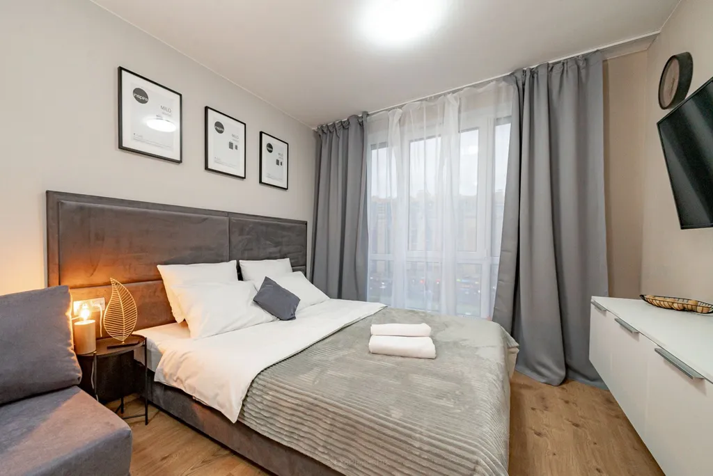 Квартира Апартаменты студия у метро, с кухней и панорамными окнами — аренда посуточно в Парголово