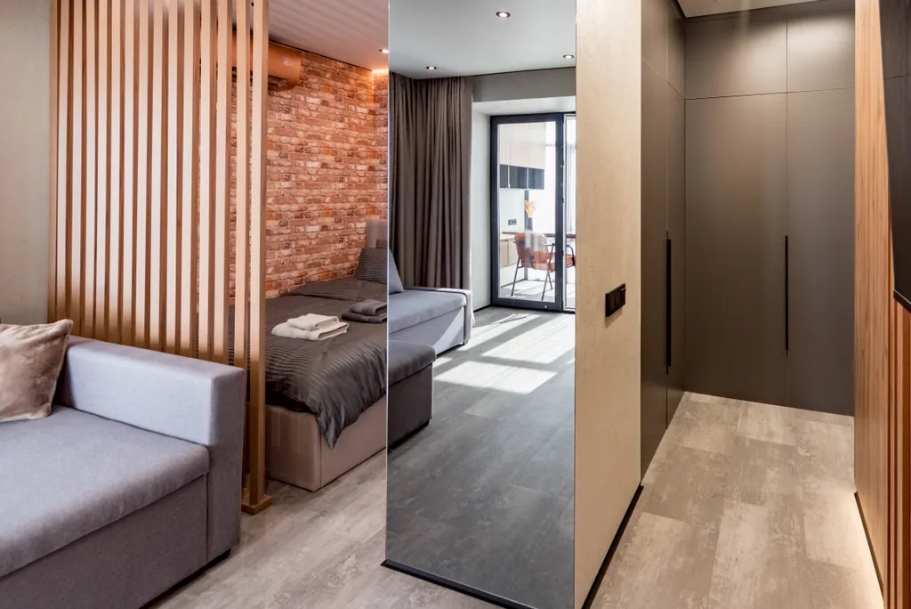 Дизайнерская лофт-студия с шикарным видом на город