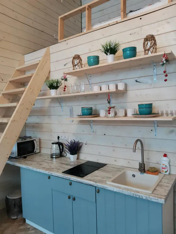 Часть дома с баней внутри