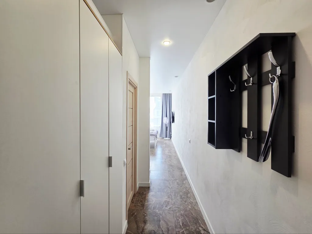 Уютная студия с видом на город