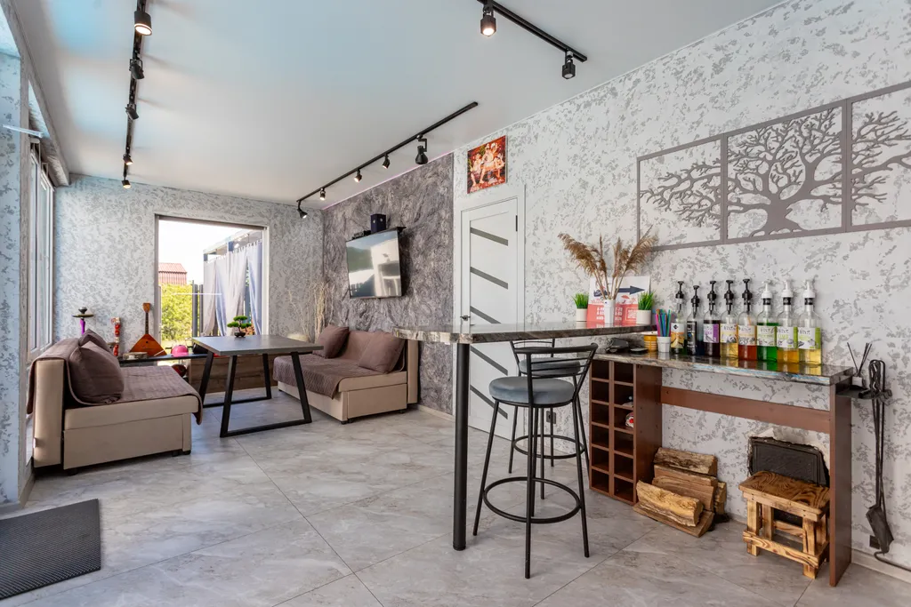 Дом для отдыха с бассейном и банным комплексом