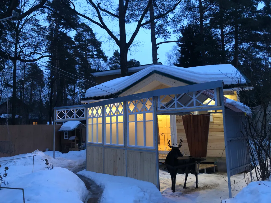 ТеремОК, дизайн сказки с финской сауной и мангал-олень