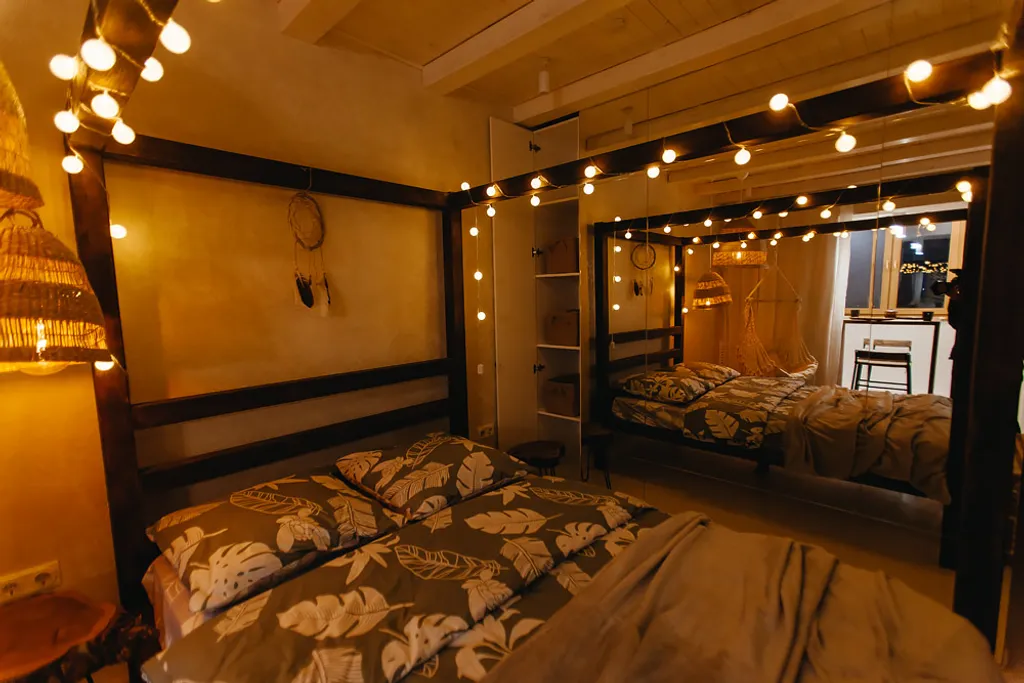 Студия Бали в сердце города, с панорамным видом на город и Волгу