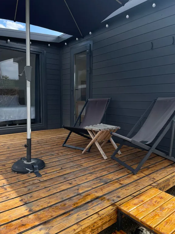 Скандинавское бунгало c финским банным чаном Асти Кэмп