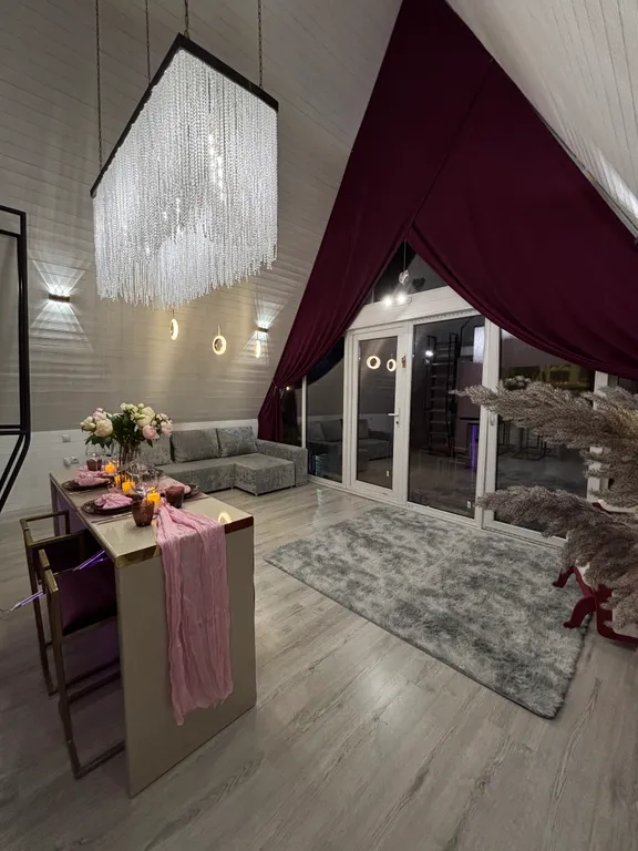 Коттедж Уютный A-frame «Облака» с видом на горы — Гостагаевская