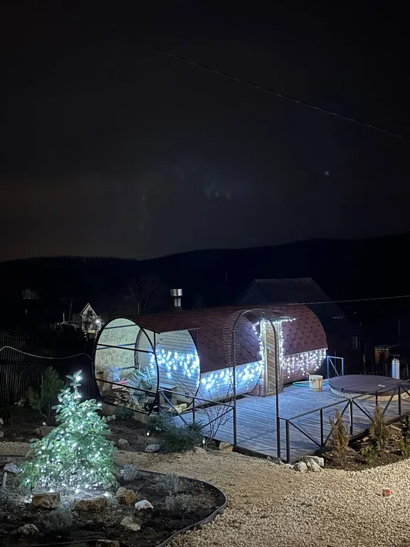 Уютные домики с баней и тёплой купелью