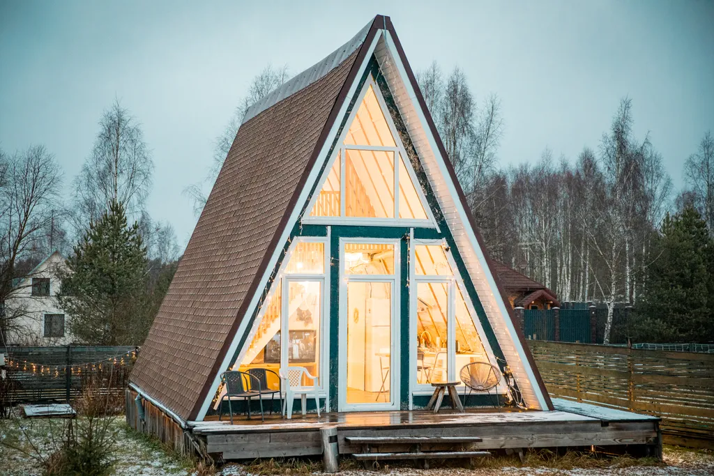 Дом с террасой и мангальной зоной для отдыха