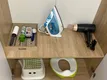 Принадлежности для ухода за одеждой и обувью, фен, утюг, детская накладка для унитаза, детская подставка