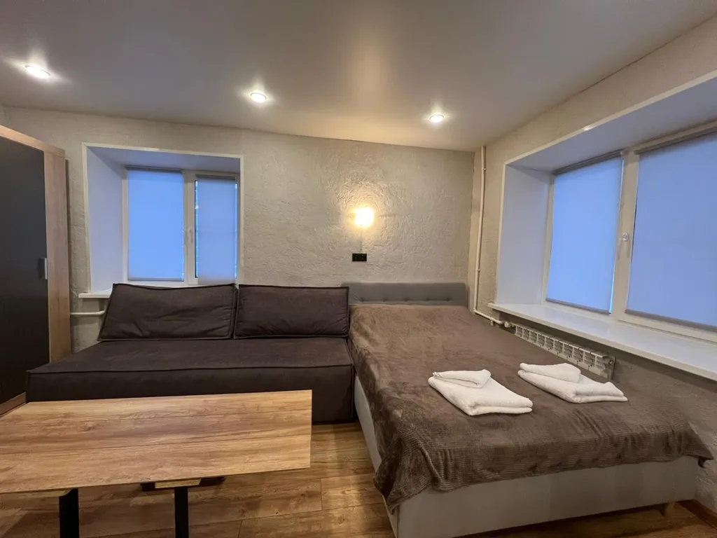 Просторная квартира-студия с евроремонтом