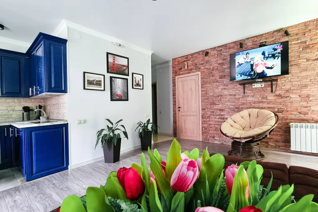 Апартаменты SkiDombay у ручья с видом на горы