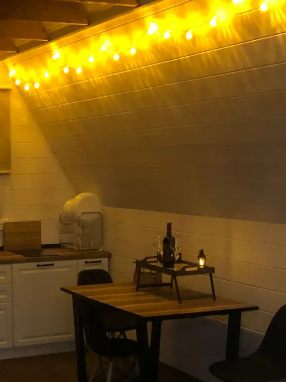 Дом A-frame с баней и чаном