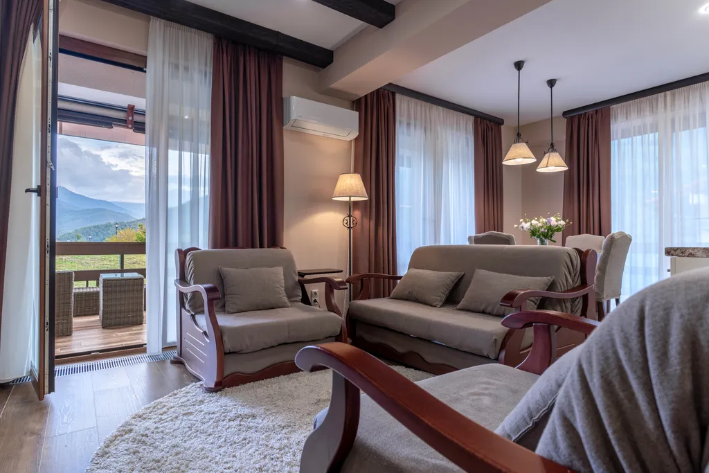 Семейные апартаменты с видом на горы