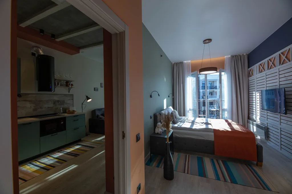 Квартира Апартаменты 1-комнатные с видом на море, 3 кровати — Зеленоградск