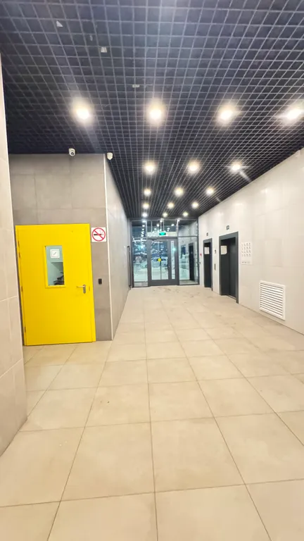 Евродвушка с высокими потолками и большими окнами, 2 кровати