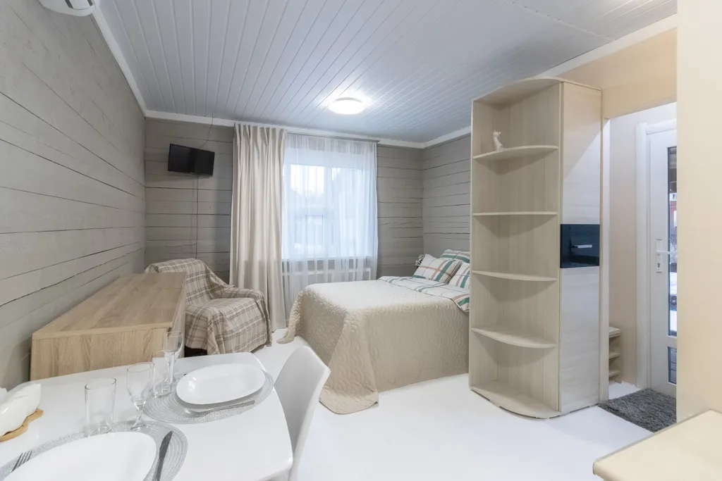 Благоустроенный деревянный домик