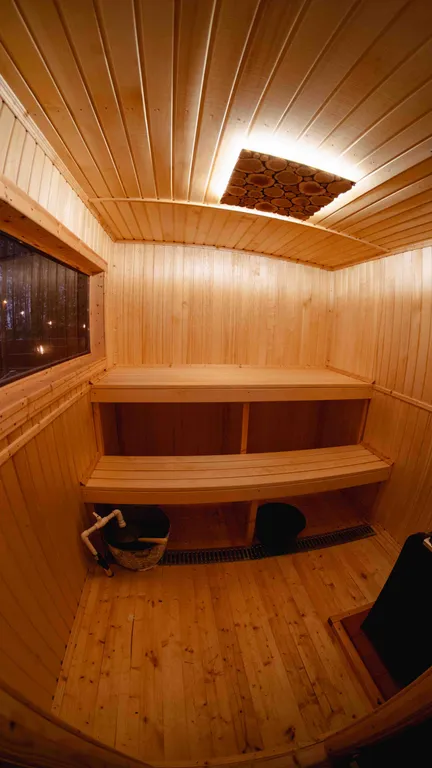 Уютный дом в лесу с панорамой и СПА комплексом