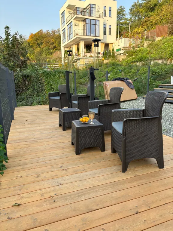 Дом с сауной в лесу