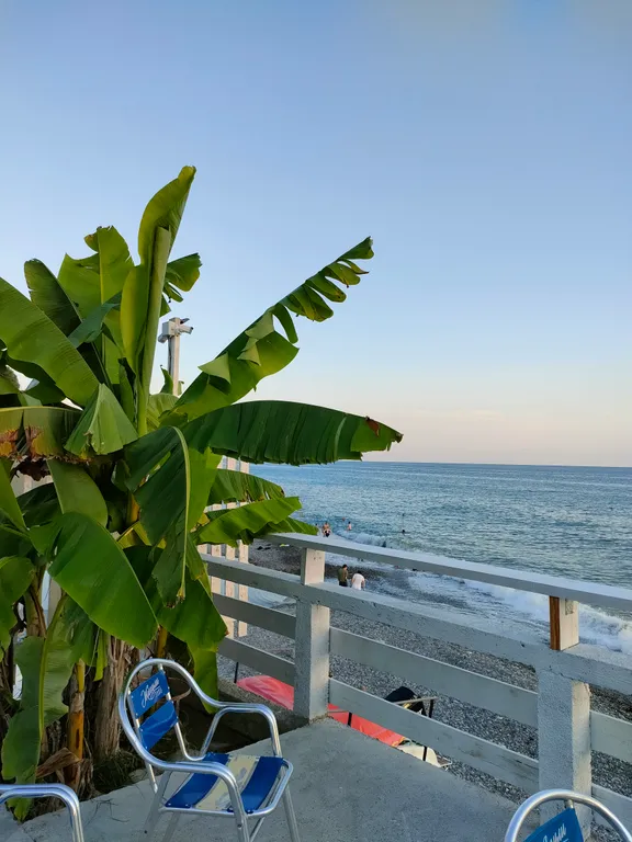 Квартира Квартира Уютная студия у моря — Беранда