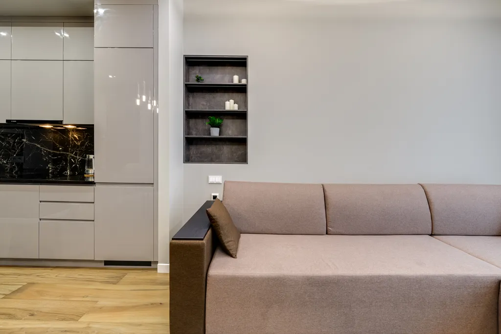 38 этаж, стильные апартаменты с приватным парком