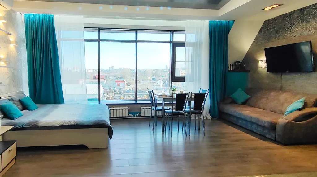 Квартира Апартаменты Гуру с панорамными окнами — Хабаровск