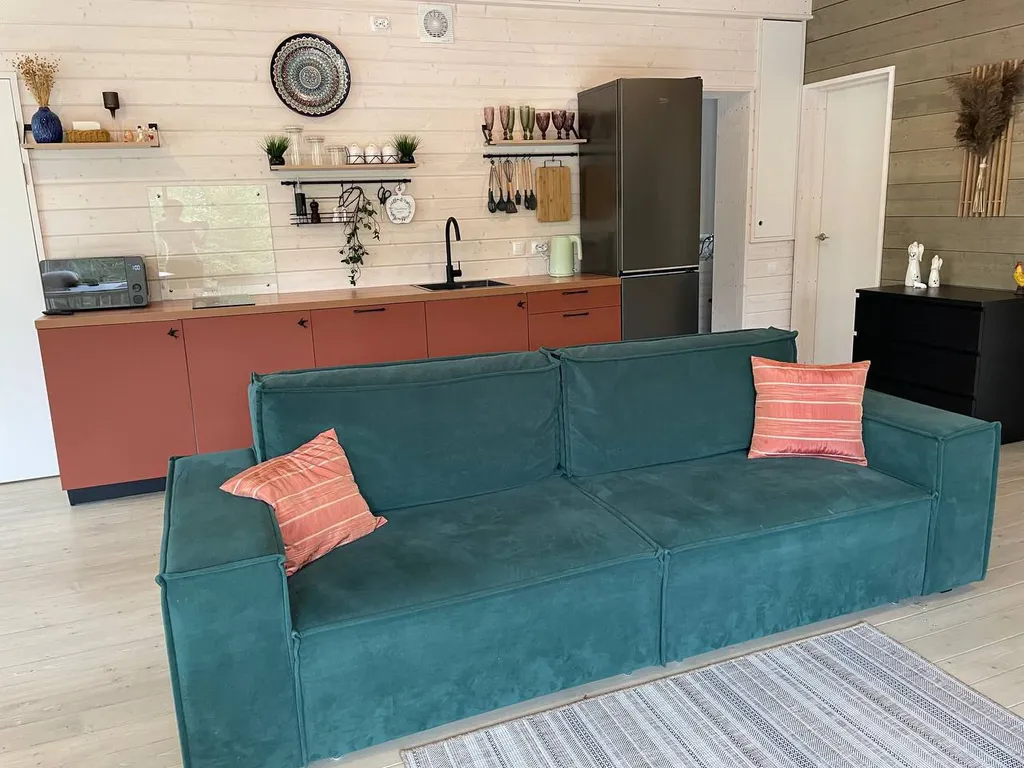 Дом с банным чаном в лесу