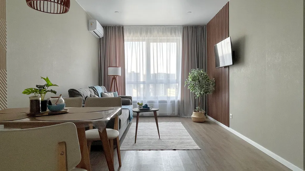 Квартира с видом на речной берег