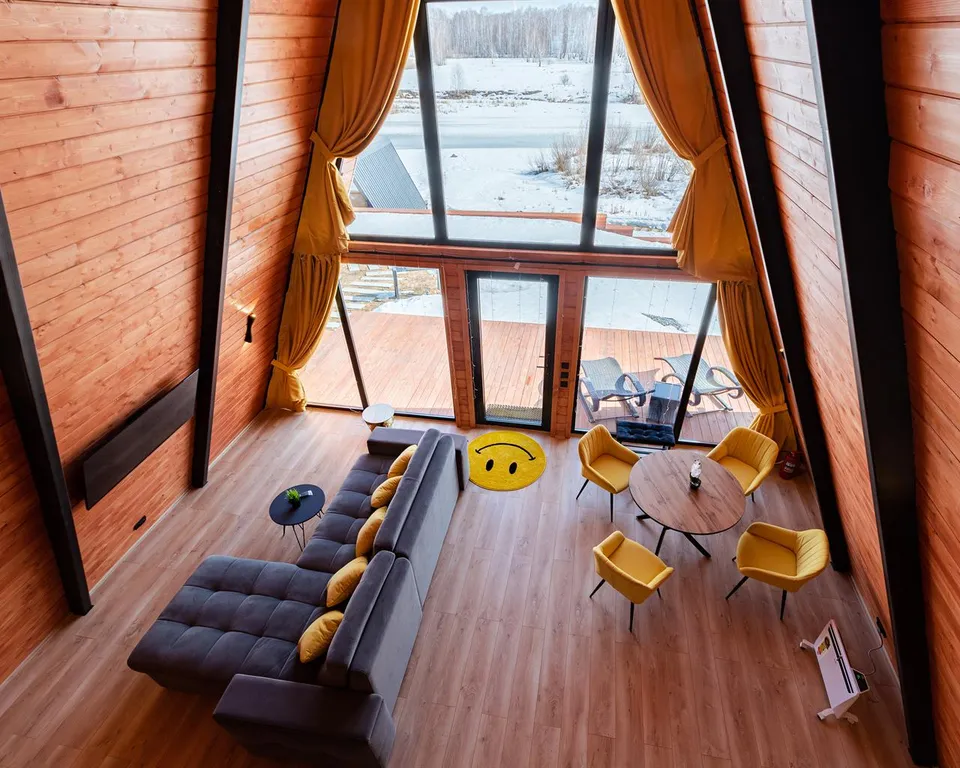 Треугольный дом А-фрейм рица