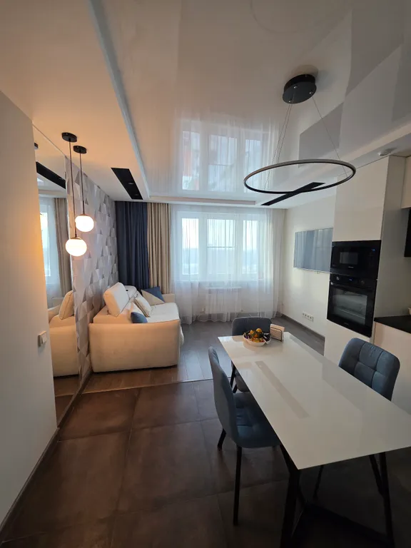 Комфортная квартира с дизайнерским ремонтом в новом ЖК Цветы