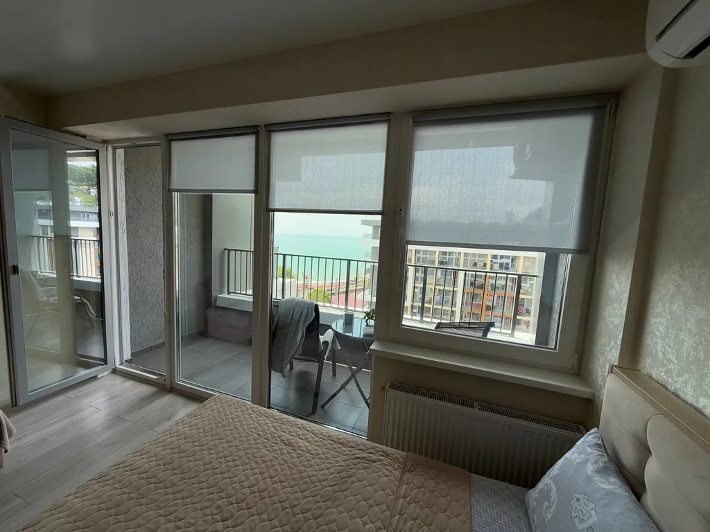 Стильная студия, панорамный вид на море и горы