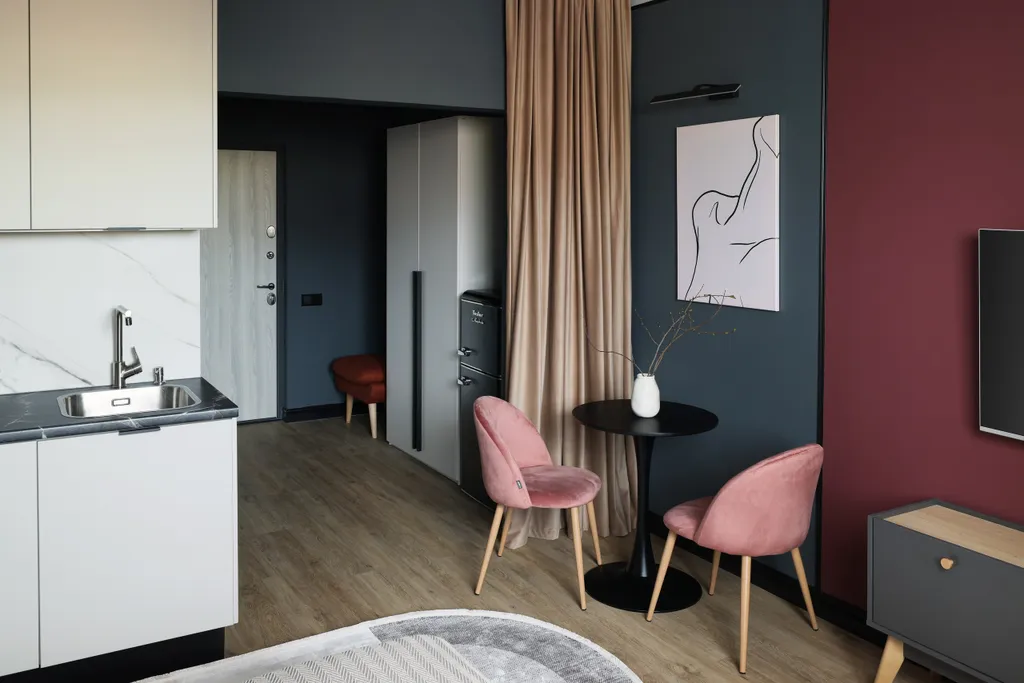 Квартира Квартира Дизайнерская студия в новом жк, свежий ремонт, кондиционер, бойлер — Гатчина