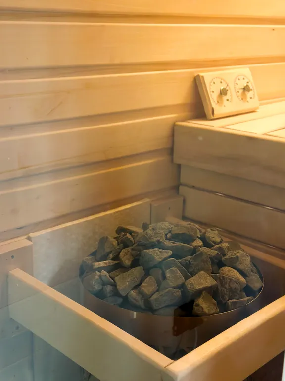 Дом в лесу с сауной в стиле барнхаус