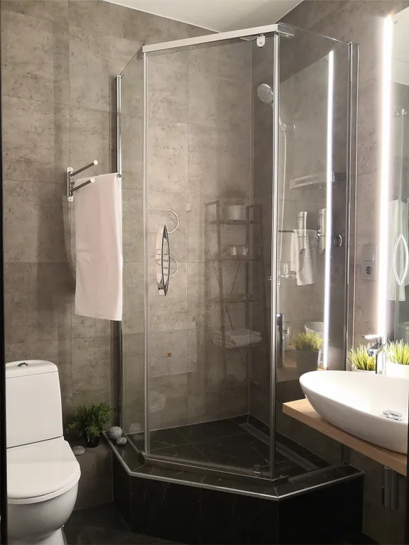 Квартира-студия с шикарным видом на город и реку