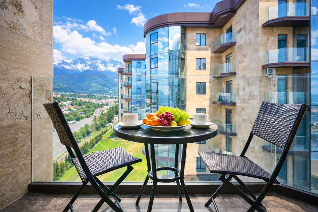 Квартира Квартира Комфорт с видом на горы и балконом — Лазаревское