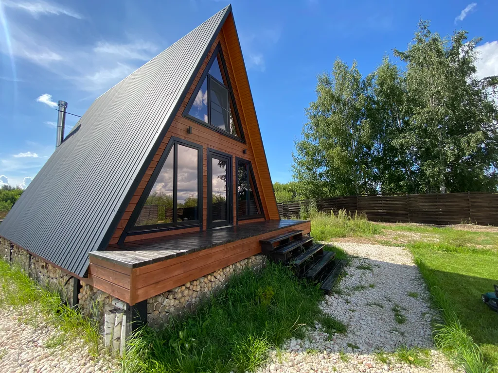 A-frame на берегу Волги