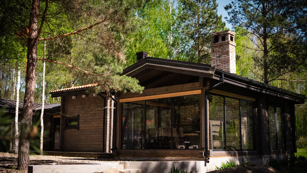 Уникальный домик с баней в лесу и тишине