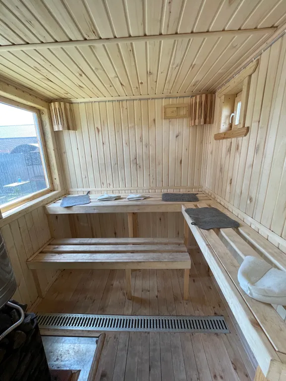 Барнхаус с баней и банным чаном