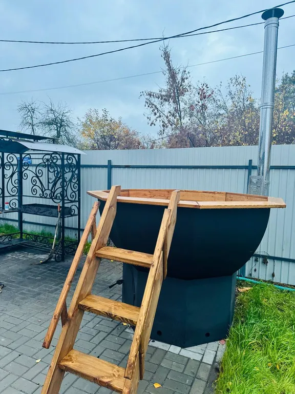 Коттедж 115m2 — сибирский чан, теплый бассейн, терраса