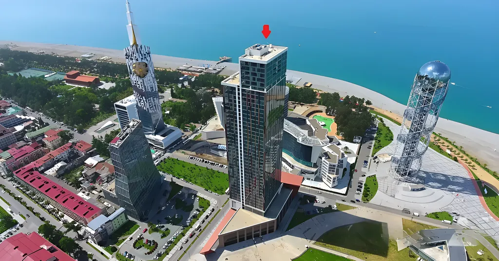 Апартаменты в центре Батуми с видом на море, Porta Batumi Tower