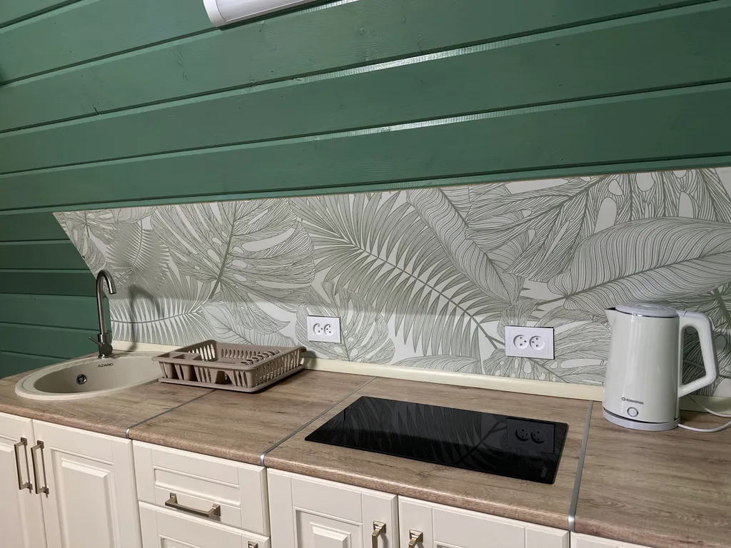 А-фрейм с видом на горы и лес