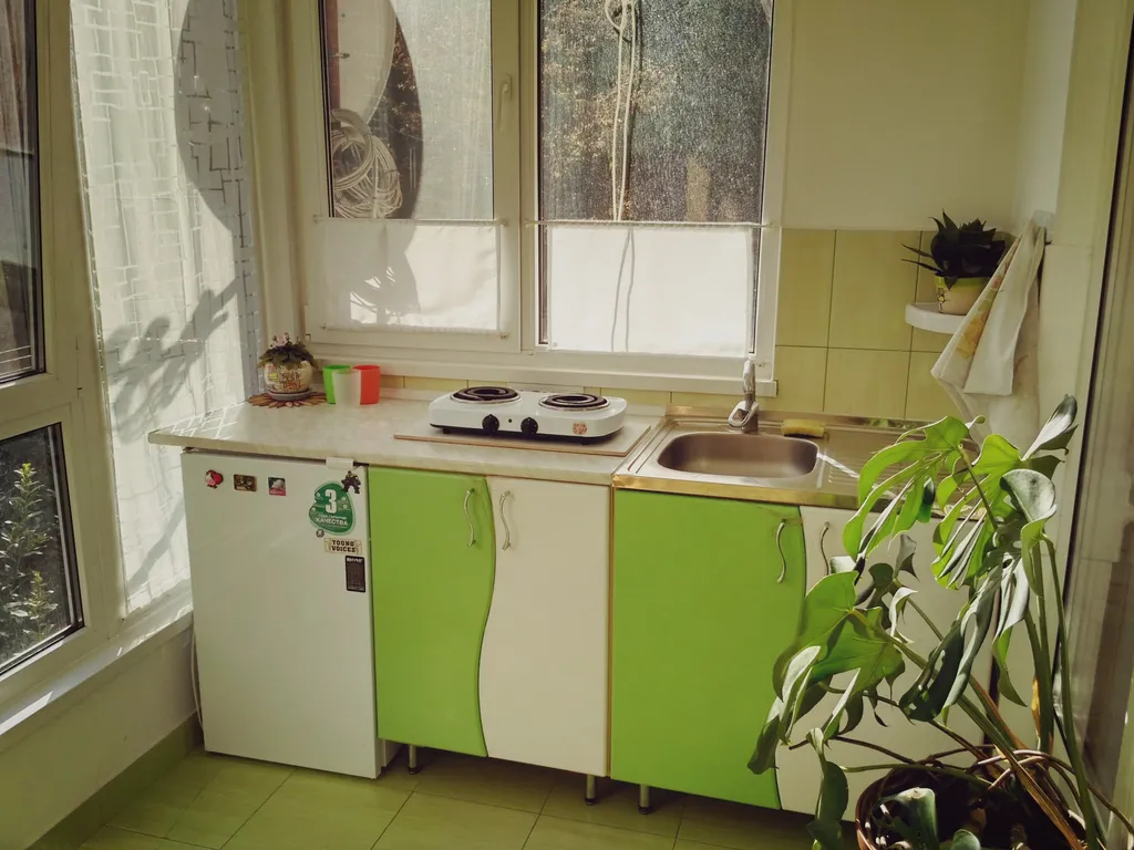 Светлая однокомнатная квартира для семьи до 3 человек