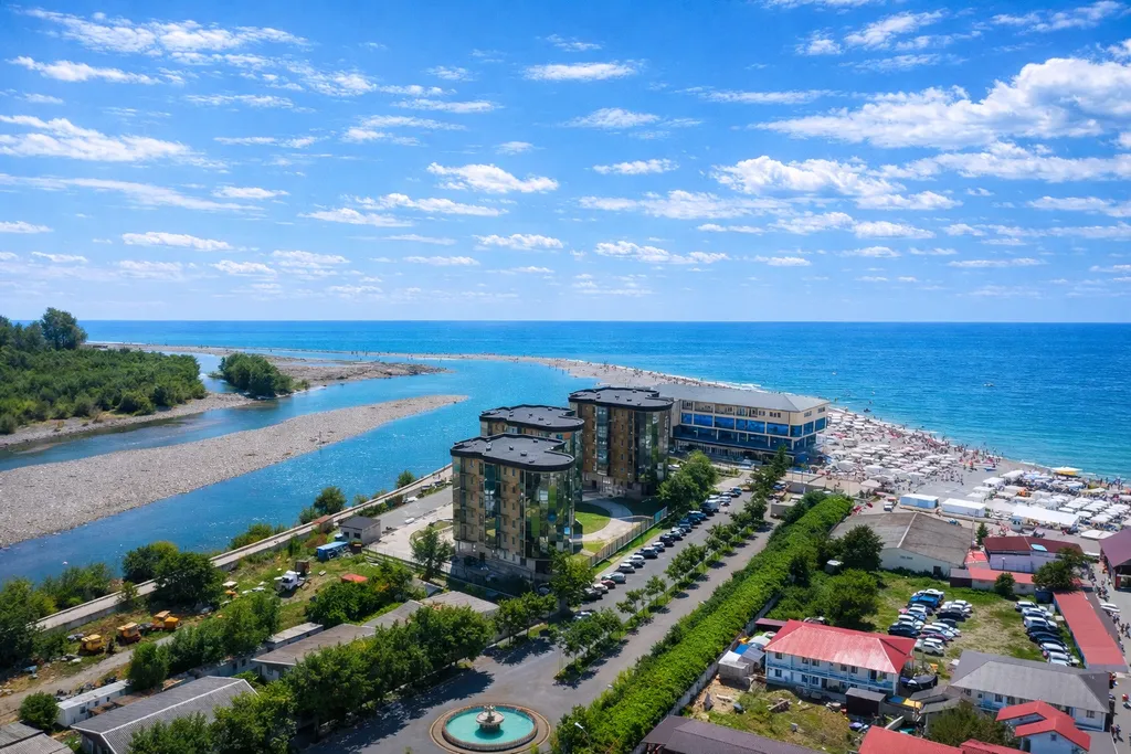 Квартира Премиум с видом на море и балконом — Лазаревское