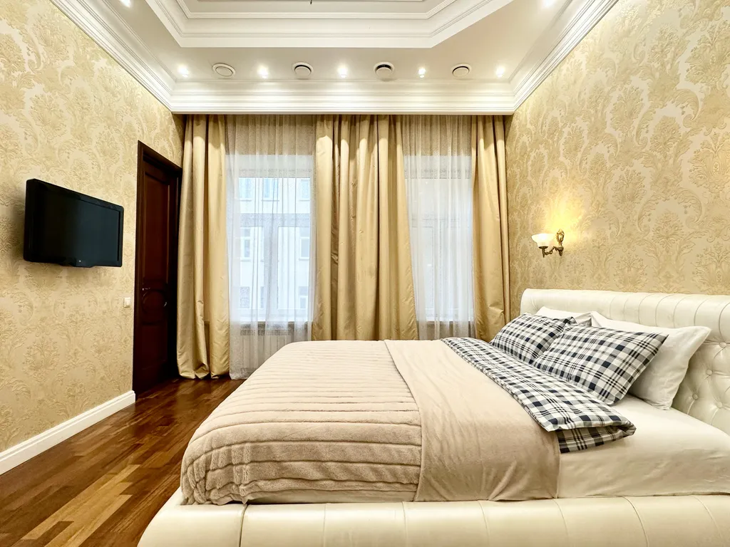 Стильная квартира с балконом и двумя санузлами