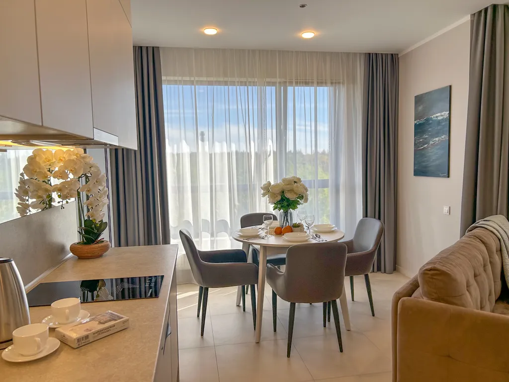 Сан Сити  2 с одной спальней в здании с Baltik spa, на 7 этаже