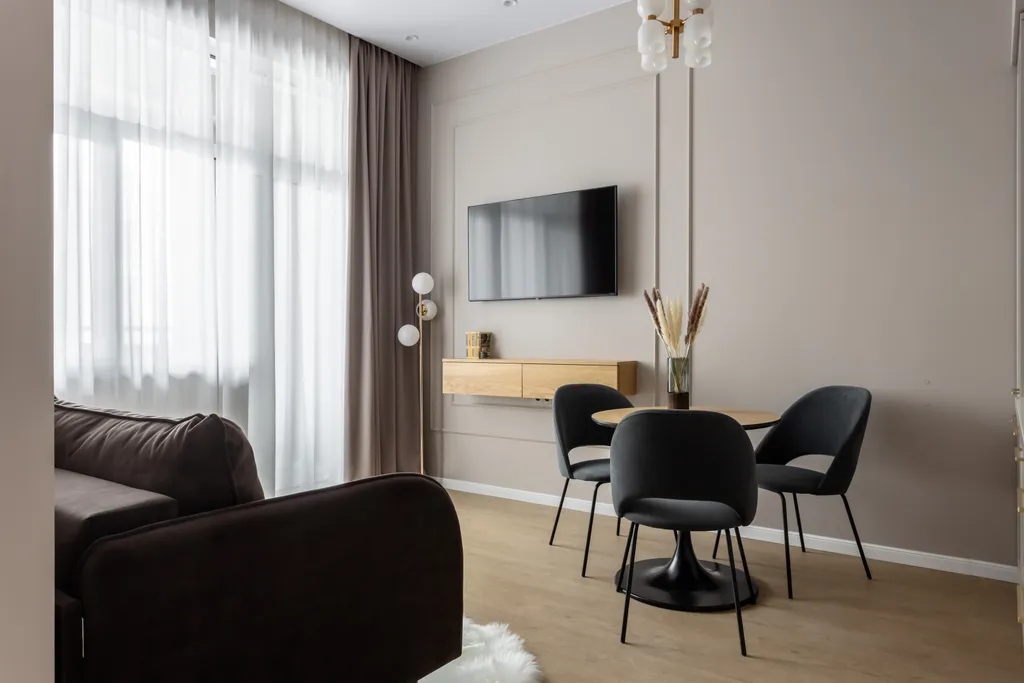 Квартира АПАРТАМЕНТЫ ДВУХКОМНАТНЫЕ 'БРАУН ФЛЭТПОРТ', для 4 гостей — Москва