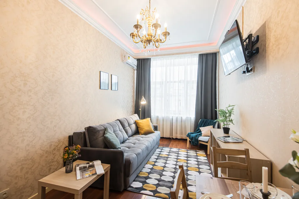 Квартира Квартира С видом на Камергерский: кровать 200×200 у Кремля — Москва
