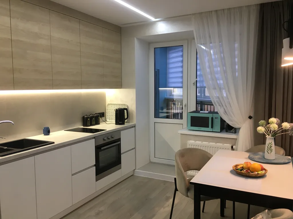 Комфортная студия на берегу реки Двина