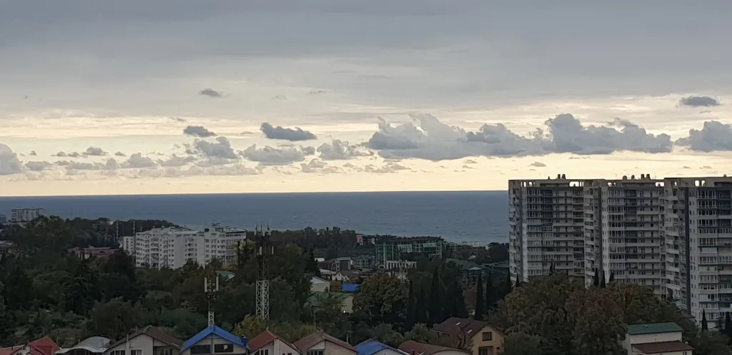 Студия с видом на море на Голубых далях. До моря 10 минут пешком.