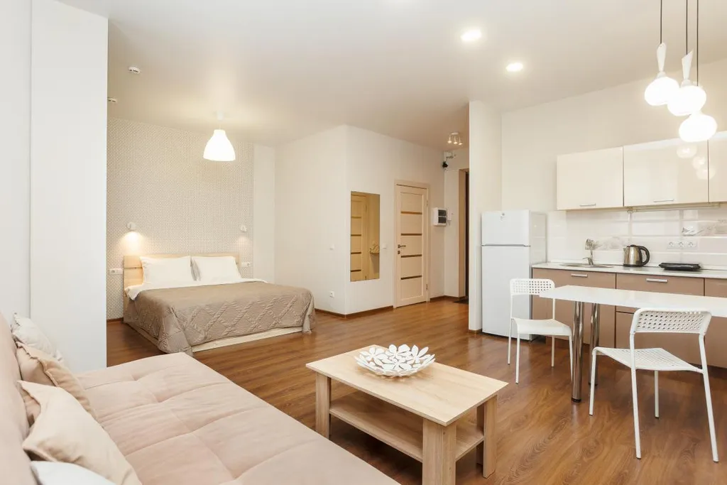 Апартамент в центре с видом на БЦ Высоцкий